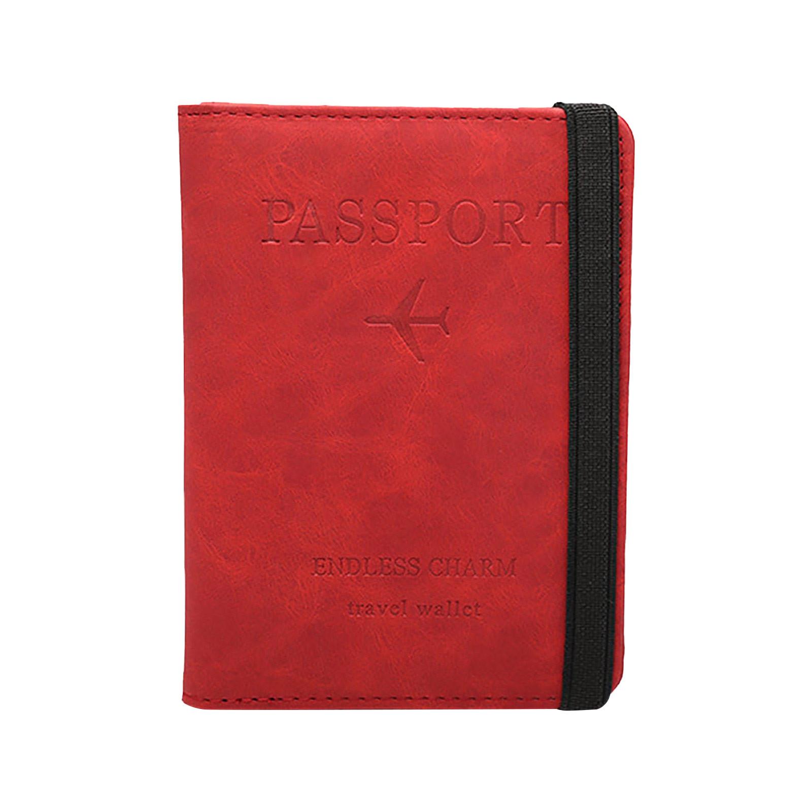 

(SU)Нейтральный универсальный дорожный кошелек для паспорта, сложенный втрое органайзер для документов