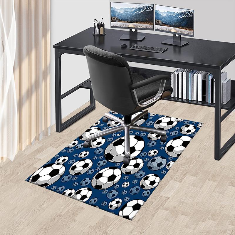 1PC soccer ball Extra Large Non Slip Floor carpet, Office, family, bedroom, Studio Large Area Rug Indoor Rugs, Vibrant Colors