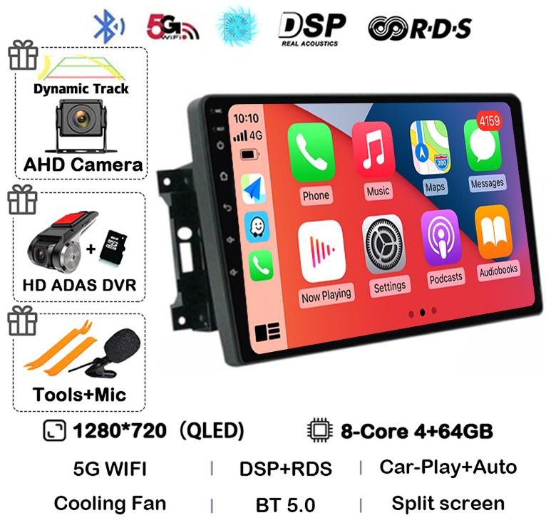 Android 14 Auto Car Radio For Jeep Compass Grand Cherokee Wrangler Chrysler Sebring Town Country Dodge Charger Multimedia Player