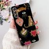 For Samsung A04s Case SM-A047M Clear Aesthetic Cute Cat Fashion Flowers Painted Back Cover For Samsung Galaxy A04s Phone Case