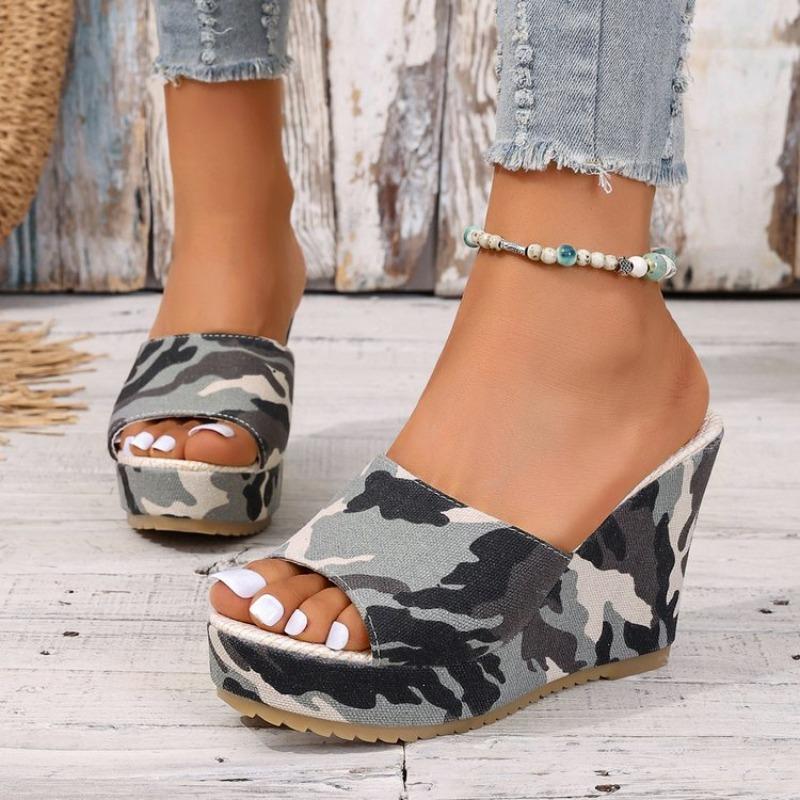

2026 Summer Women Wedge Sandals New Fashion Platform Buckle Casual Comfortable Walking Sandals Shoes for Women 35