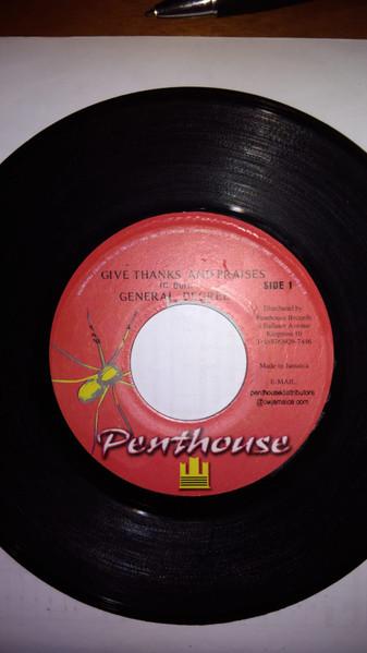 7inch Record GENERAL DEGREE - Give Thanks And Praises NONE Penthouse Recor Jamaica Reggae, Ska & Dub Used
