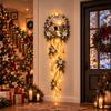 Christmas Lighted Nativity Hanging Ornament Glowing LED Wall Decor for Outdoor Yard Xmas Holiday Party Decoration