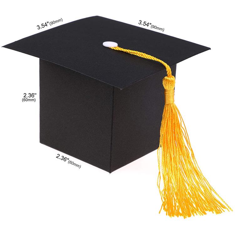 Graduation Cap Candy Box DIY Gift Set with Stickers