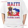 Haiti Young King Haitian Flag Day Melanin For Adult S XL T Shirt Vintage Washed Homme Soft Graphic Versatile
