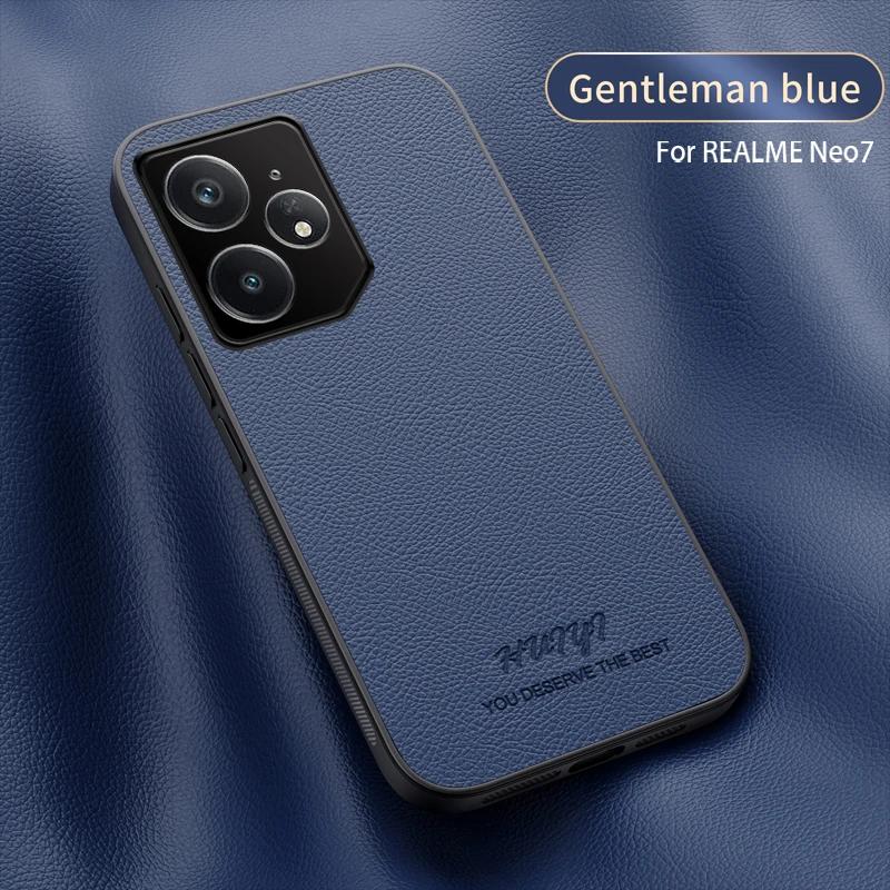 Luxury Business Leather Soft Frame Magnetic Cover For Realme Neo7 Neo 7 5G Phone Cases Capa