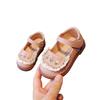 Spring Girl Shoe New Embroidered Lace Kid Shoes Fashion Comfort Flat Sandals Soft Soled Retro Versatile Cute Soft Princess Shoe