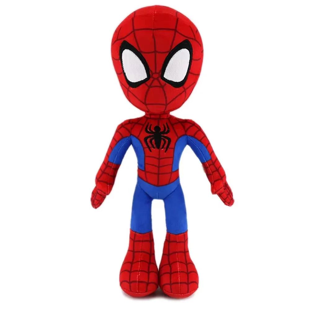 25-30CM Anime Avengers Spiderman Plush Toys Into Spider-Verse Gwen Peter Parker Noir Dolls Soft Stuffed Toy For Kids Gifts the Cuddly Fluffy Huggable