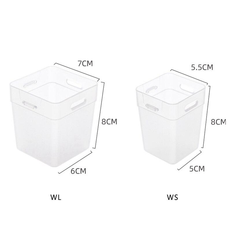 2Pcs Lagerung Box Lagerung Halter Küche Organizer Kühlschrank Lagerung Rack Kühlschrank Mit Gefrierfach Tragen Beständig Kunststoff Behälter