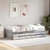 VidaXL Daybed with Drawers, Sofa Bed with Storage, Guest Bed, Living Room Bedroom Furniture, Modern, Sonoma 3280879