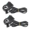 2PCS Plastic Black 98percent  Efficiency Real Time Display Thumb Cruising Multifunction Electric Bike