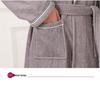 Unisex Cotton Bathrobe: Absorbent Towel Material for Home, Hotel, Spa & Sauna
