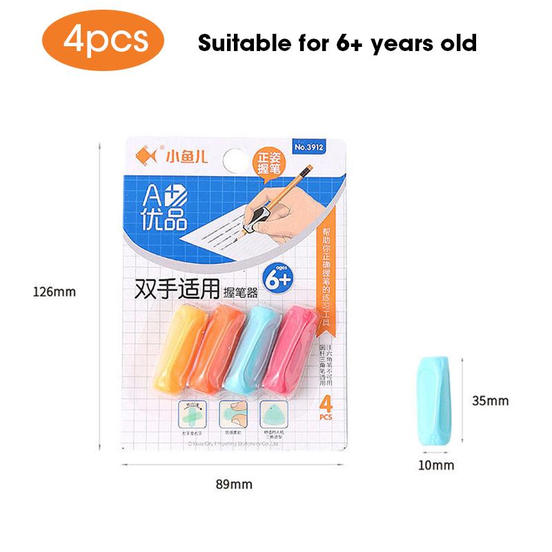 2/3/4pcs Soft Silica Pencil Grasp Set,Beginner Writing Training Postural Correction Tool Learning Aid Stationery,For 2-6 Years