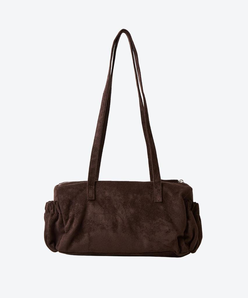 Shoopen Suede Shirred Pocket Shoulder Bag Hpabggf906