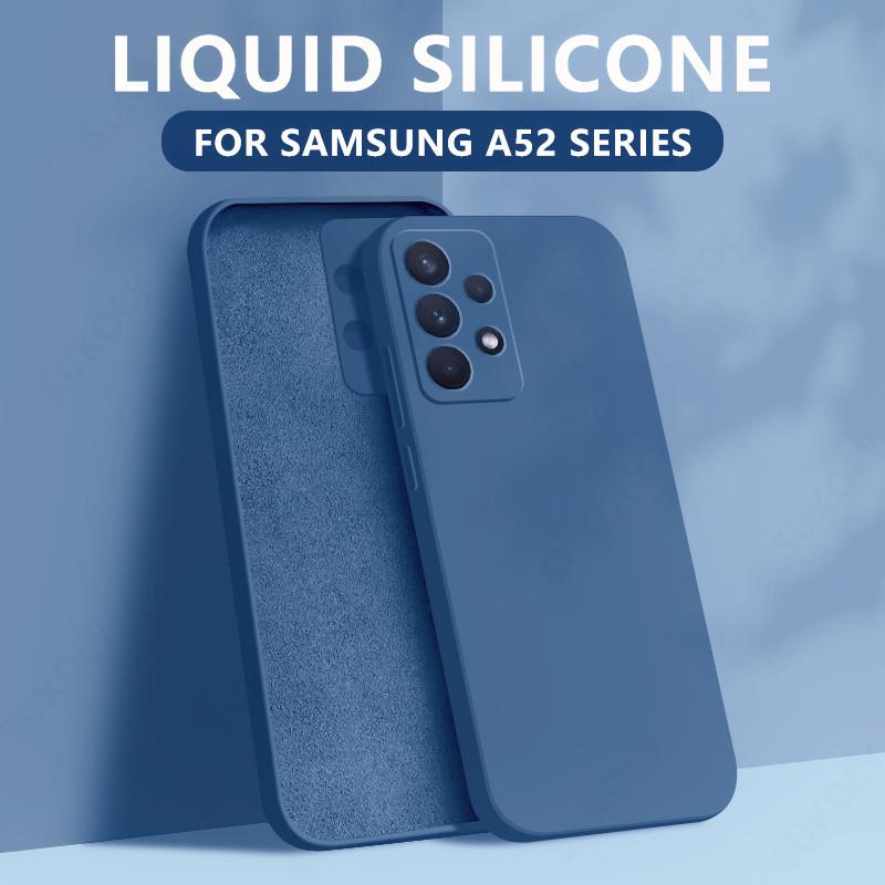 Liquid Silicone Case For Samsung Galaxy S24 S25 FE S26 S23 S22 Ultra Plus S25 Edge A57 A37 A56 A17 A16 A36 A54 A55 5G Soft Cover