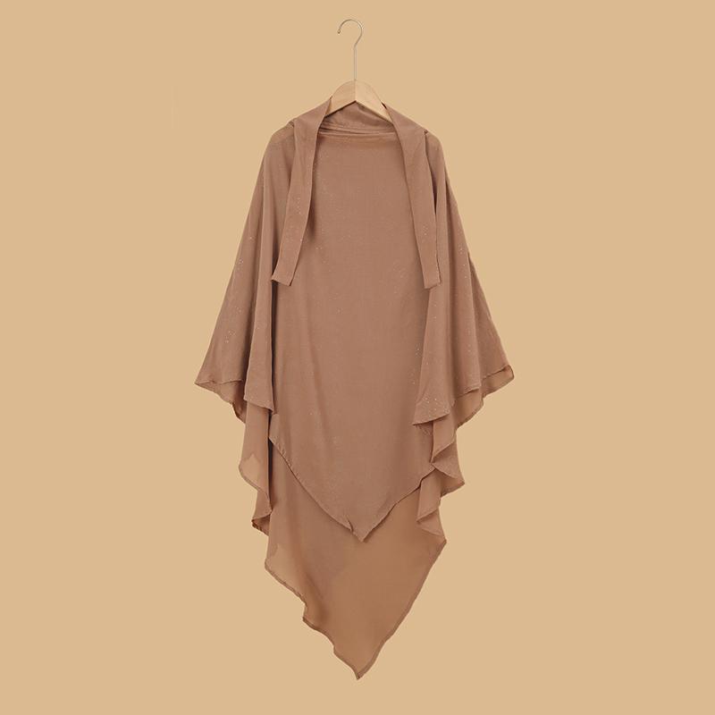 Эйд Джалабия Мерцающий Химар Мусульманская Женская Одежда для Молитвы Надеваемая Поверх Никаб Длинный Хиджаб Шарф Турция Джалабия Платье Абая Ислам Бурка