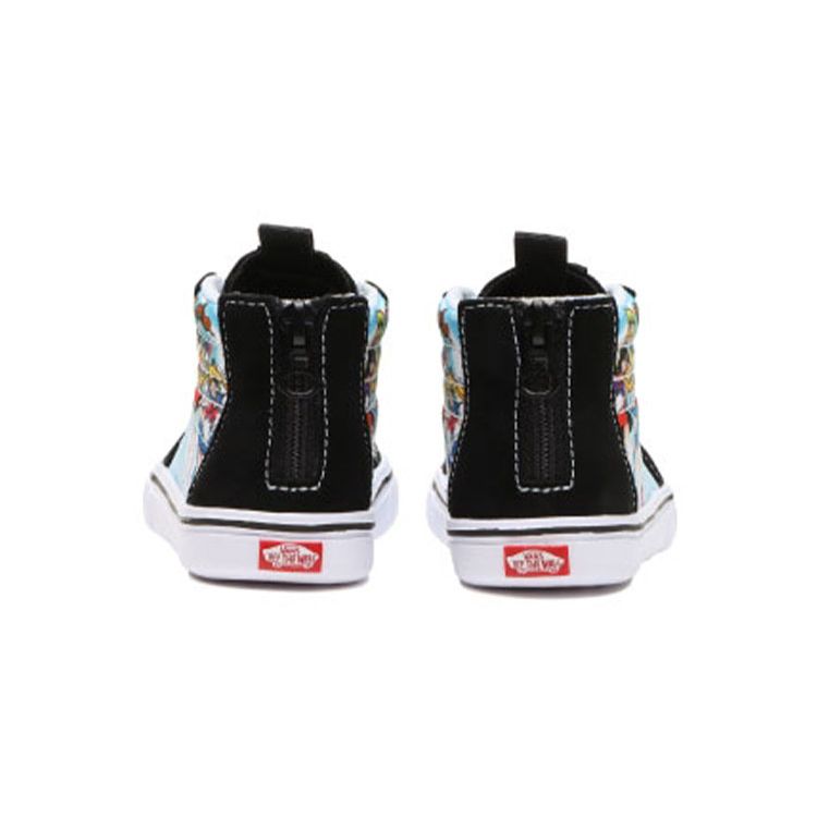 Vans Sailor Moon X Sk8-Hi Zip ComfyCush Toddler Pretty Guardian Baby Sneakers Black Multi VN0A4VJNSKQ