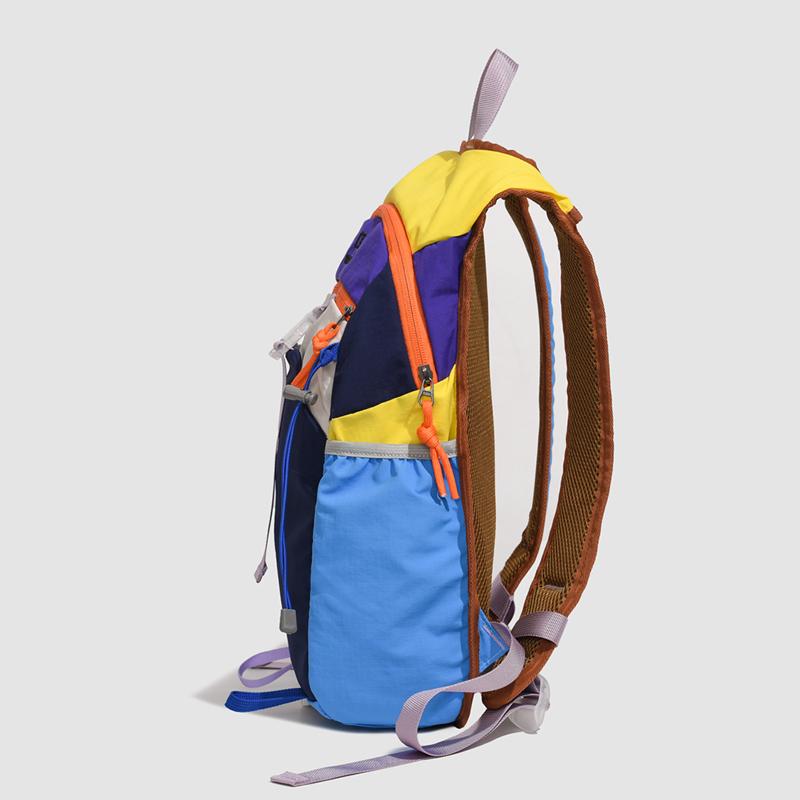 Color Block Outdoor Backpack with Multiple Pockets Lightweight Hiking and Travel Bag for Men and Women