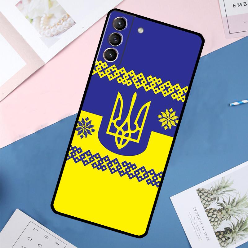 Ukraine Flag Case For Samsung Galaxy S24 Ultra S20 S21 S22 S23 S25 Ultra S9 S10 Plus S25 FE Back Cover