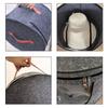 Outdoors Travel Storage Bucket Collapsible Dustproof Half Transparent Large Capacity Portable Felt Hat Storage Case For Home