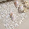 Shiny Bowknot Ribbon Knot Tie Knot Dreamy Fantasy Bright Chic Beauty Self Adhesive 5D Nail Art Sticker Manicure Decal