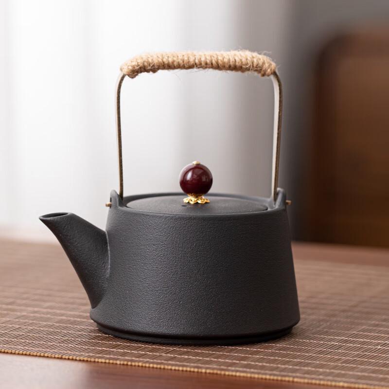 

Японский черный глиняный чайник Zhinianhua