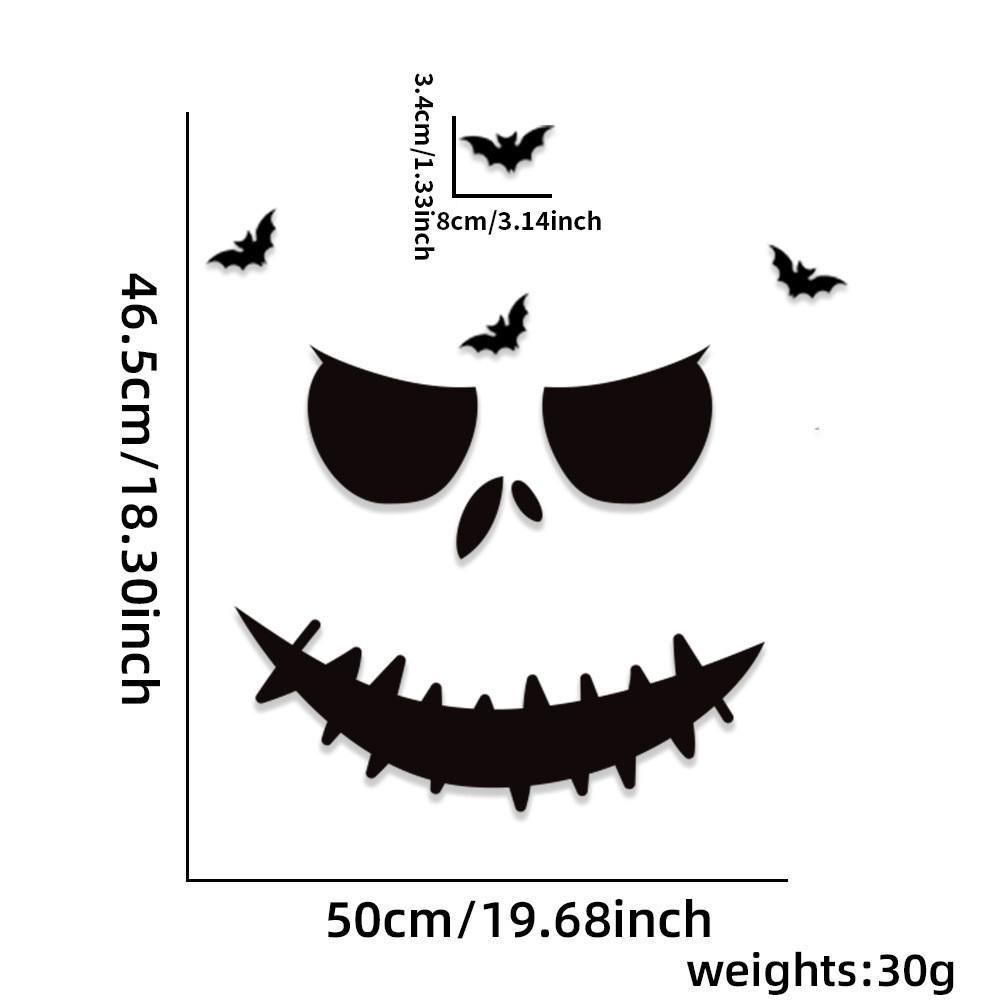 Halloween Wall Charming Decor Felt Stickers Skull Hand Pumpkin Door Design For Festivities
