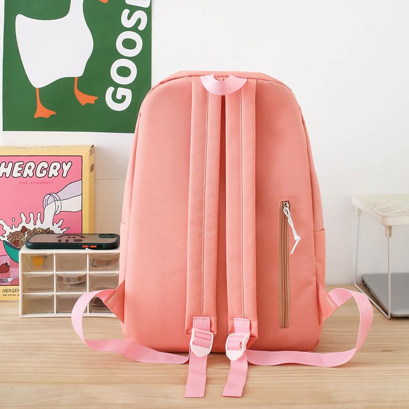 5-Piece Backpack Set Women's Large Capacity Student Schoolbag Travel Backpack for Girls