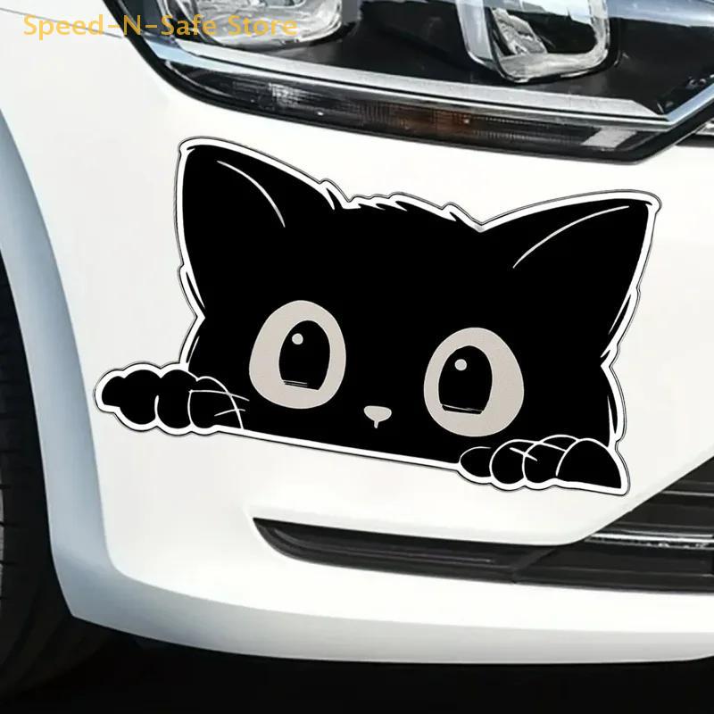 1/2 PCS Protective Vinyl Car Cover With Waterproof PVC Decals – Stylish Accessory Featuring An Adorable Cat Design