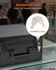 Graded Card Case 3 Row 150 PSA Slab Storage Box with Secure Lock, Baseball Sports Trading Cards Holder Collector with 12 Dividers, Key, Holds 100 SGC