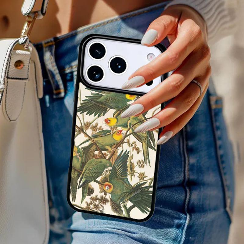 Animal Parrot Birds Phone Case For iPhone 17 Air 14 15 13 12 Max Cover For Apple 14 15 16 16e 11 Pro Max Plus Coque