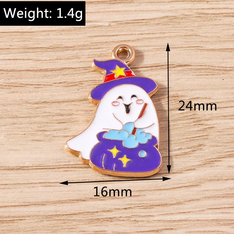 10 Buc/Set Email Halloween Fantomă Liliac Farmece Pandantive Pentru Confecționarea Bijuteriilor Cercei Coliere Brățară Consumabile Artizanale DIY