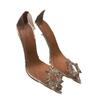 Transparent High Heels Stiletto 2025 Summer New Crystal Wedding Shoes Pointed Single Shoes Ins Fairy Internet Celebrity High Heels