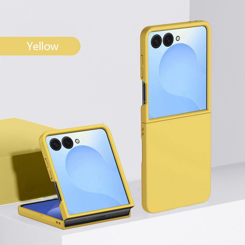 Fashion Pure Candy Color Skin-friendly Ultra Slim Hard PC Case For Samsung Z Flip 8 7 FE 6 5 4 Flip 8 Shockproof Protector Cover