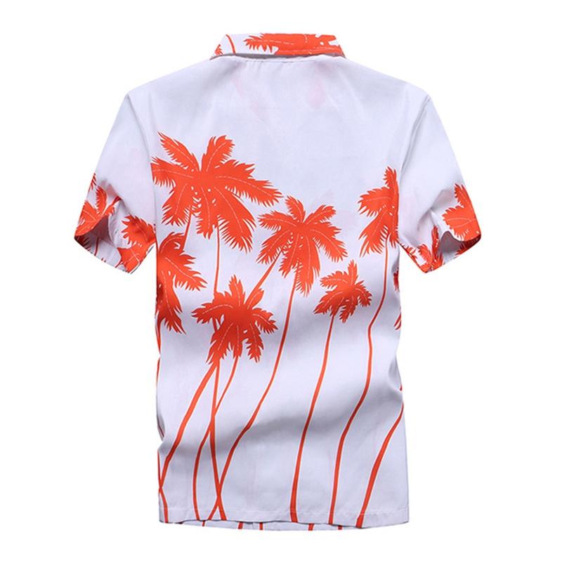 Camicia da Uomo Floreale a Maniche Corte di Qualità Premium con Design Hawaiano Senza Tempo