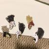 Exaggerated Design Zebra Tassel Ring High-End Feeling Creative Design Zebra Head Ring Open Ring Metal Material Finger Ring