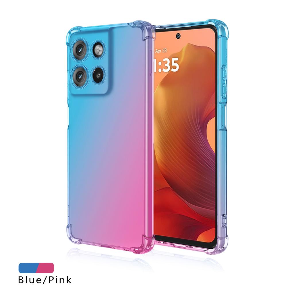Four-corners Shockproof Gradient TPU Case for Motorola Moto G67 G77 G17 G7 Power G06 G6 G86 Protective Cover Fundas Coque