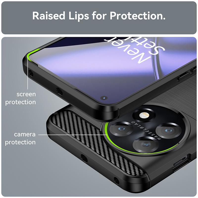 New Phone Case For One Plus 9 Pro 9R 9RT 10 Pro 10R 10T 11 11R 12 12R Silicone Solid Color Fall and Collision Protection Cover