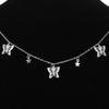 Exquisite Multilayer Pendant Butterfly Necklace, Women Ladies Dainty Choker Chain, Boho Jewelry
