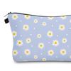 Cosmetic Bag Portable with Zipper Large Capacity Bag Floral Print Compact Travel Makeup Organizer for Cosmetics And Small