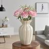 French Creative Ceramic Vase Cream Wind Ornament Living Room Flower Arrangement Water Flower Home Dining Table Decoration