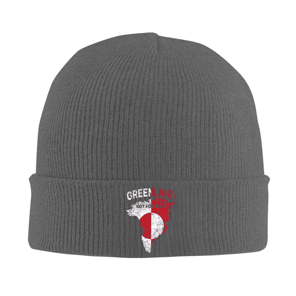 Greenland Not For Sale Map Knitted Hat Fashion Caps Men Women Gym Beanie Hats Autumn Winter Graphic Warm Soft Bonnet Hats