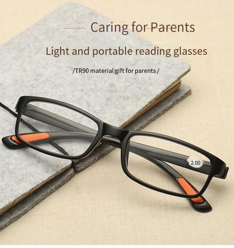 TR90 Ultraleichte Lesebrille für Damen und Herren, Retro, klare Linse, Presbyopie-Brille, weiblich und männlich, Leserbrille +1,5 2,0 3,0 4,0