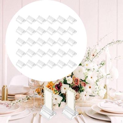 30x Business Card Holders Display Holder Stand Pictures Sign Name for