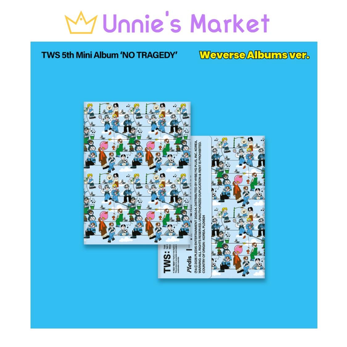 [Предзаказ] 5-й мини-альбом TWS [NO TRAGEDY] Weverse Albums ver. + Бесплатный подарок weverse albums ver. (CD X)