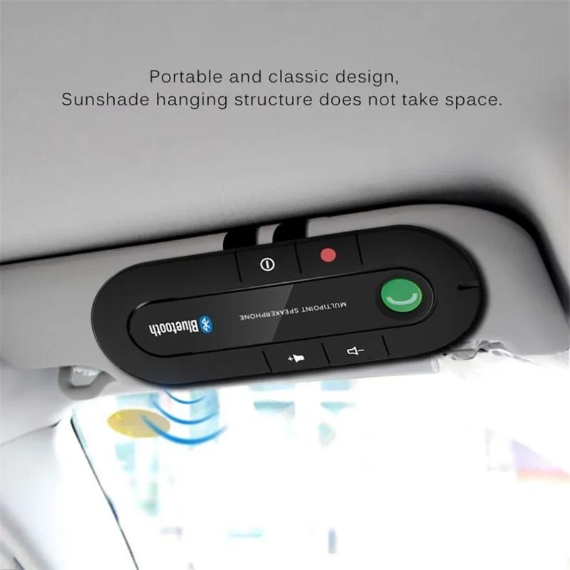 USB Bluetooth Freisprecheinrichtung Auto-Kit Telefonladegerät MP3-Musikplayer Sonnenblenden-Clip Lautsprecher Kabelloses Bluetooth Unabhängig