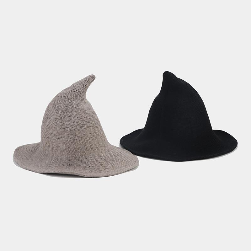 Autumn and Winter New Halloween Decorative Hats Female Tide Hot Black Witch Hat Foldable High Top Basin Hat