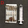 10 Pcs Pudding Nozzle +1 Syringe Tool 3D Jelly Flower Cake Jello Gelatin Art Tool Russia Nozzle DIY Cake Decorating Gadget