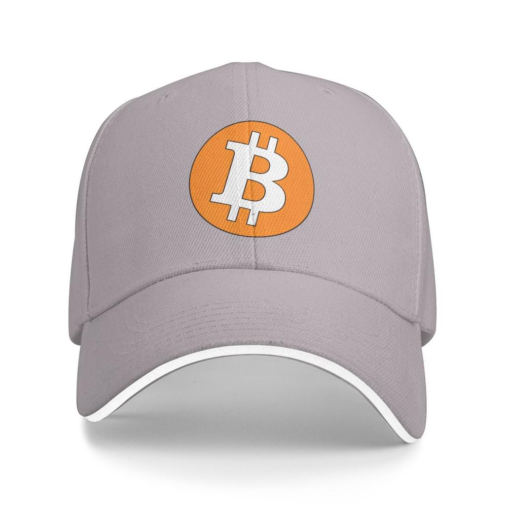 Bitcoin Print Baseball Cap Unisex Adjustable Sandwich Hat Vintage Outdoor Summer Travel Sun Snapback Baseball Cap Hat Web3
