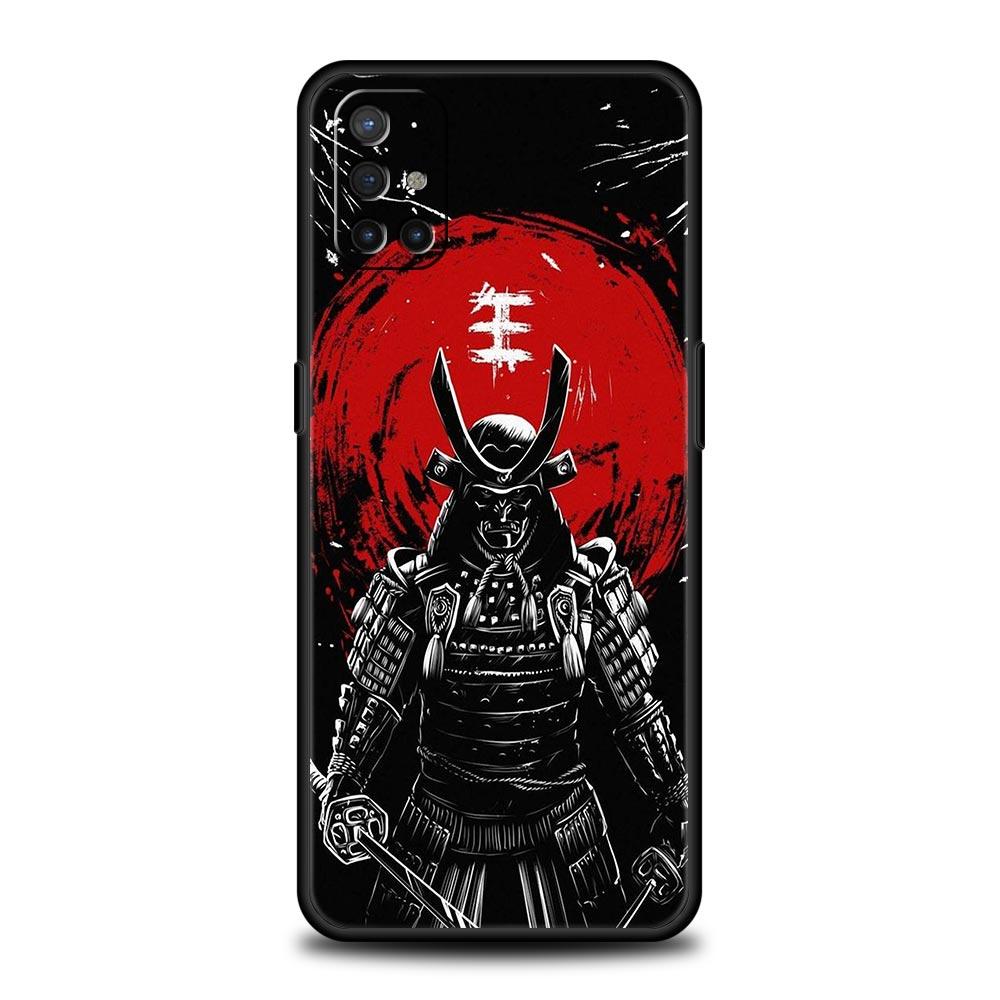 Painting Japan Samurai Art Phone Case For OnePlus 12R 9R 12 11 10 Pro 9 8 7 7T 8T 10T 9RT Nord 2T N10 N200 CE 2 5G Black Cover